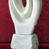 Focul primordial – Sculptură în marmură albă 1 Focul primordial – Sculptură în marmură albă 1