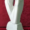 Focul primordial – Sculptură în marmură albă 3 Focul primordial – Sculptură în marmură albă 3