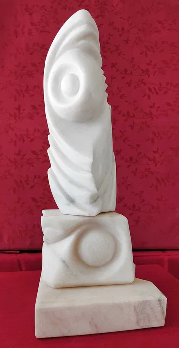 Geneză – Sculptură în marmură albă 4