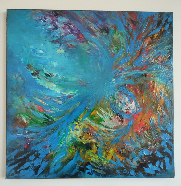 Izvorul Universului - pictură în ulei pe pânză, Monea Teofil