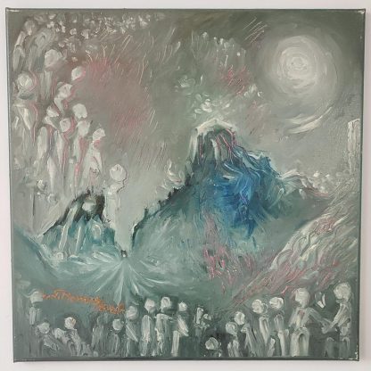 Vulcanul - pictură în ulei pe pânză, Monea Teofil