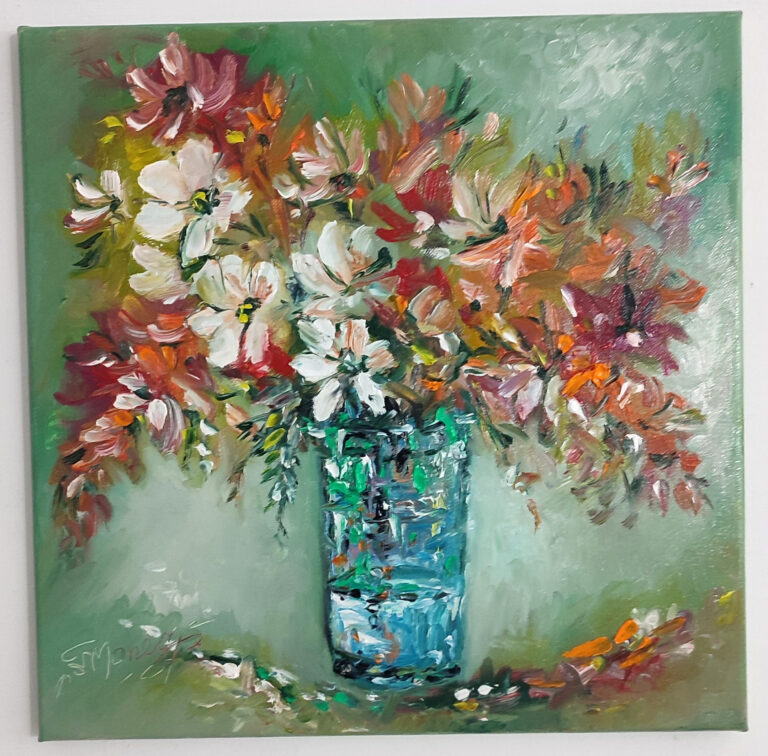 Armonie florală Armonie florală - pictură în ulei pe pânză, Monea Teofil