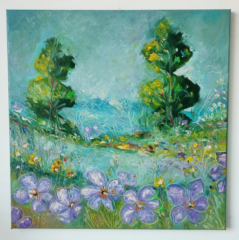 Patru anotimpuri - pictură în ulei pe pânză, Monea Teofil