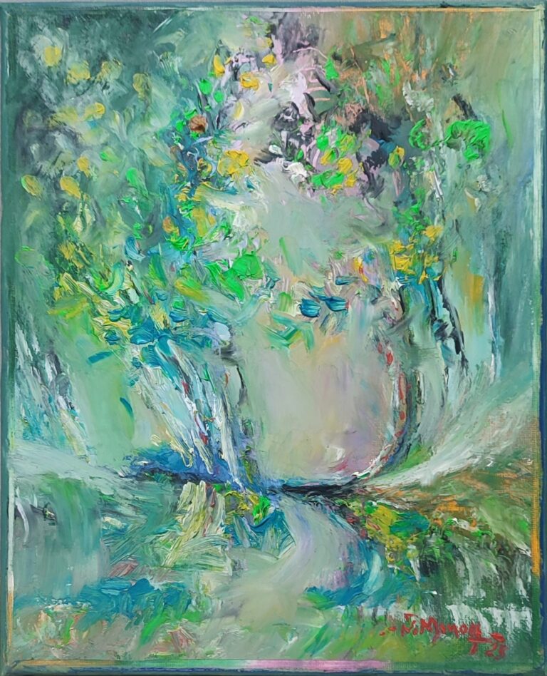 Drumul viselor Drumul viselor - pictură în ulei pe pânză, Monea Teofil