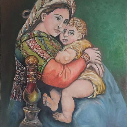 Păstrătorii de speranță" - pictură în ulei pe pânză, Monea Teofil
