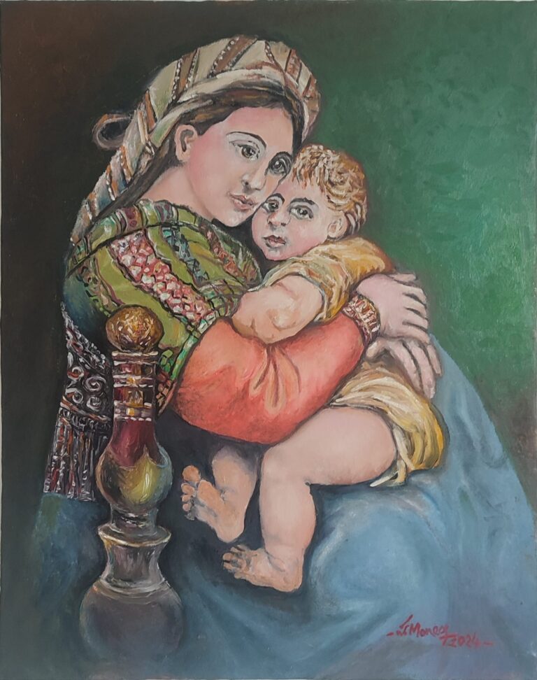 Pastratorii de speranta Păstrătorii de speranță" - pictură în ulei pe pânză, Monea Teofil