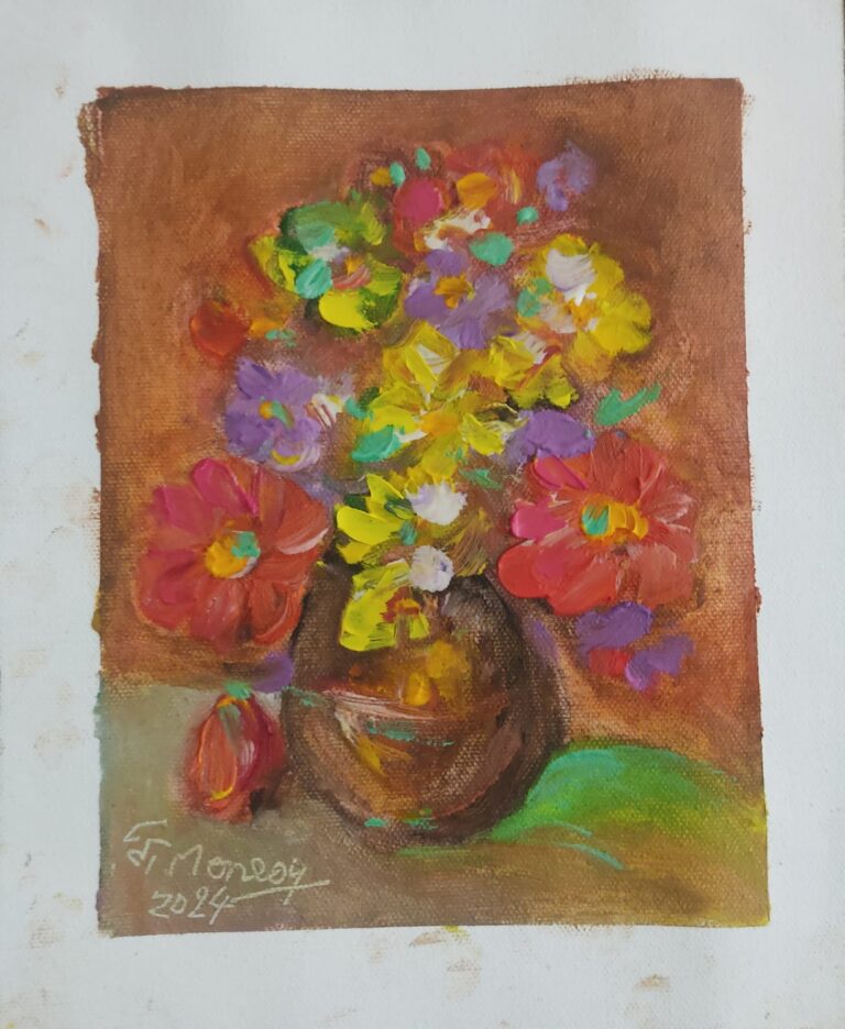 IMG-20240315-WA0010 Flori - pictură în ulei pe pânză, Monea Teofil