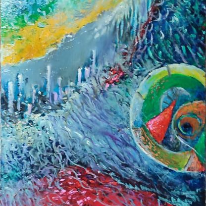 Valuri de inspirație" - pictură în ulei pe pânză, Monea Teofil