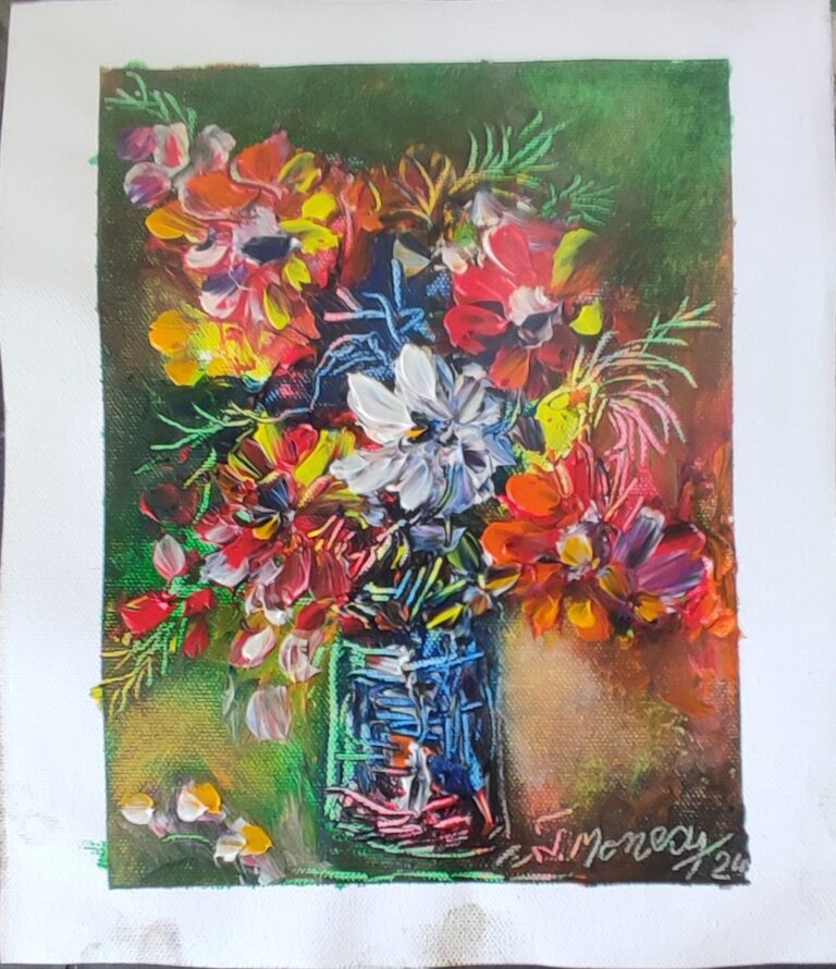 Picturi în ulei pe pânză 15 x 17 cm - iunie 2024 - Set 1 - pictură în ulei pe pânză, Monea Teofil