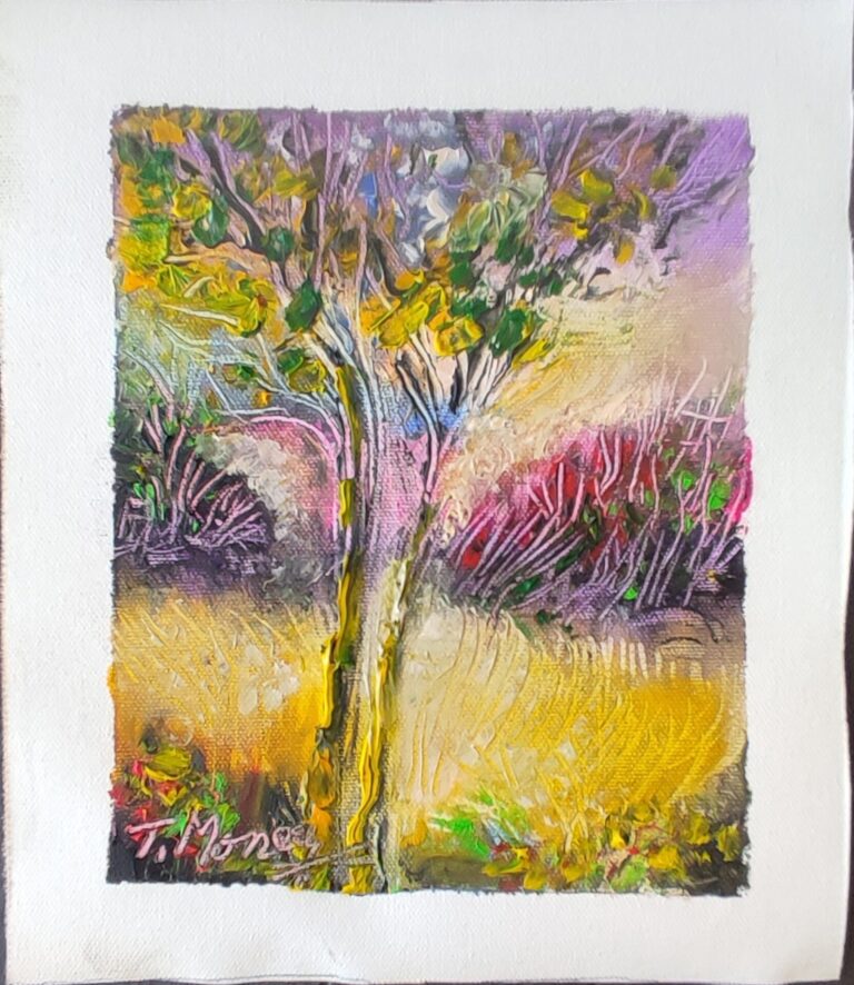 Picturi în ulei pe pânză 15 x 17 cm - iunie 2024 - Set 1 - pictură în ulei pe pânză, Monea Teofil
