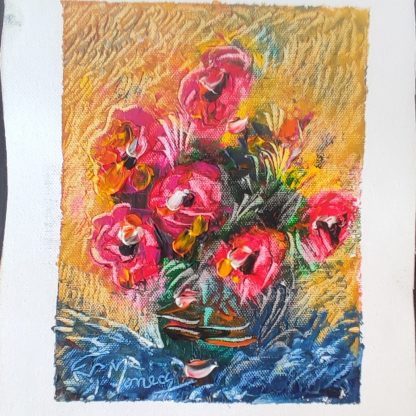 Picturi în ulei pe pânză 15 x 17 cm - iunie 2024 - Set 1 - pictură în ulei pe pânză, Monea Teofil