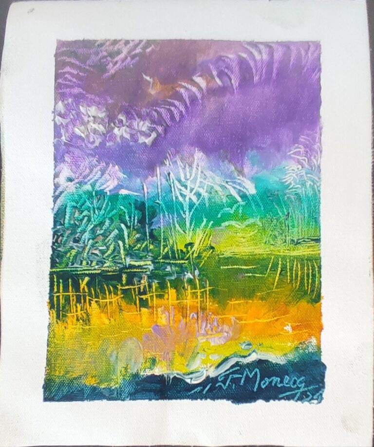 Picturi în ulei pe pânză 15 x 17 cm - iunie 2024 - Set 1 - pictură în ulei pe pânză, Monea Teofil