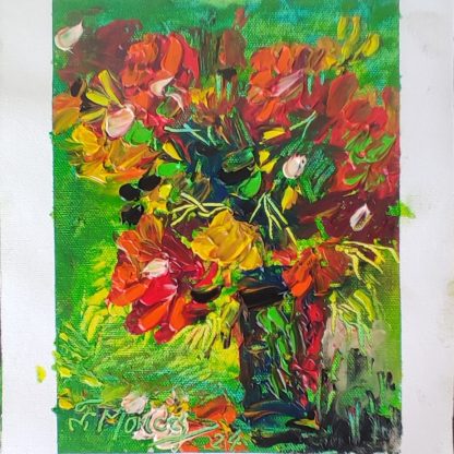 Picturi în ulei pe pânză 15 x 17 cm - iunie 2024 - Set 1 - pictură în ulei pe pânză, Monea Teofil