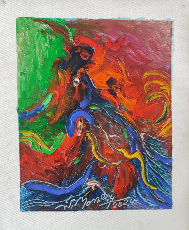 Picturi în ulei pe pânză 15 x 17 cm - iunie 2024 - Set 2 - pictură în ulei pe pânză, Monea Teofil