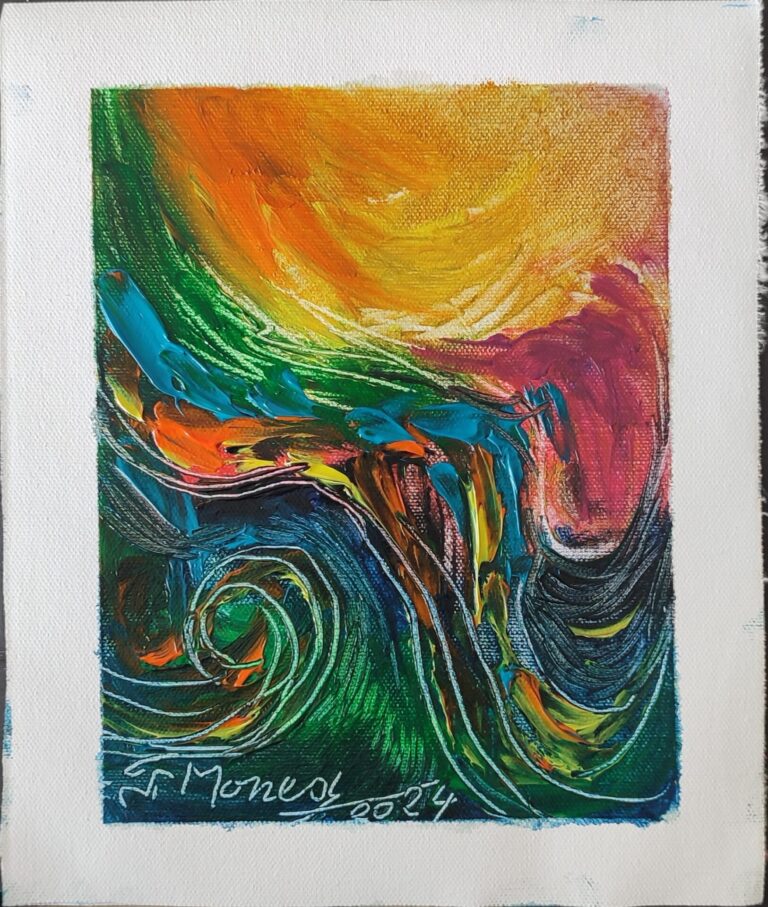 Picturi în ulei pe pânză 15 x 17 cm - iunie 2024 - Set 2 - pictură în ulei pe pânză, Monea Teofil