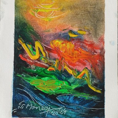 Picturi în ulei pe pânză 15 x 17 cm - iunie 2024 - Set 2 - pictură în ulei pe pânză, Monea Teofil
