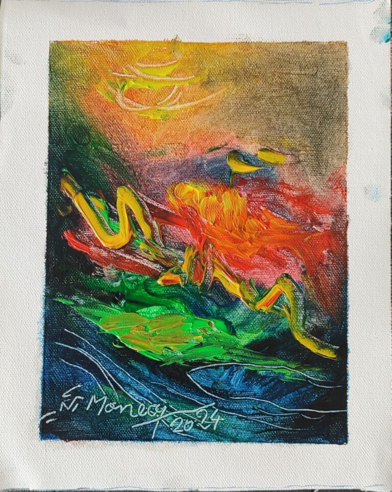 Picturi în ulei pe pânză 15 x 17 cm - iunie 2024 - Set 2 - pictură în ulei pe pânză, Monea Teofil