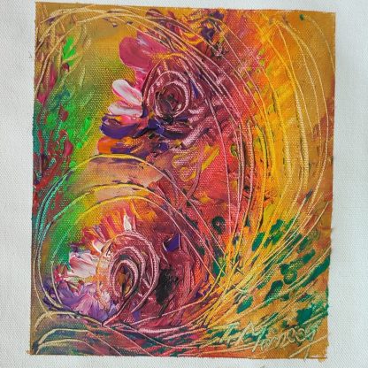 Picturi în ulei pe pânză 15 x 17 cm - iunie 2024 - Set 3 - pictură în ulei pe pânză, Monea Teofil