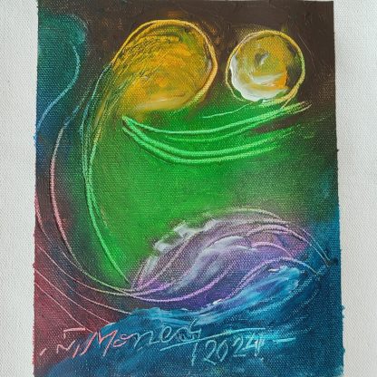 Picturi în ulei pe pânză 15 x 17 cm - iunie 2024 - Set 3 - pictură în ulei pe pânză, Monea Teofil