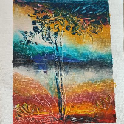 Picturi în ulei pe pânză 15 x 17 cm - iunie 2024 - Set 3 - pictură în ulei pe pânză, Monea Teofil