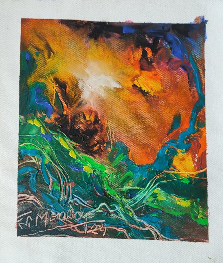 Picturi în ulei pe pânză 15 x 17 cm - iunie 2024 - Set 3 - pictură în ulei pe pânză, Monea Teofil