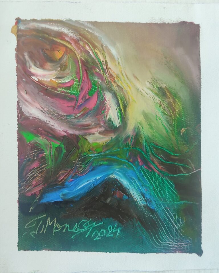Picturi în ulei pe pânză 15 x 17 cm - iunie 2024 - Set 4 - pictură în ulei pe pânză, Monea Teofil