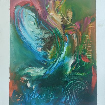 Picturi în ulei pe pânză 15 x 17 cm - iunie 2024 - Set 4 - pictură în ulei pe pânză, Monea Teofil