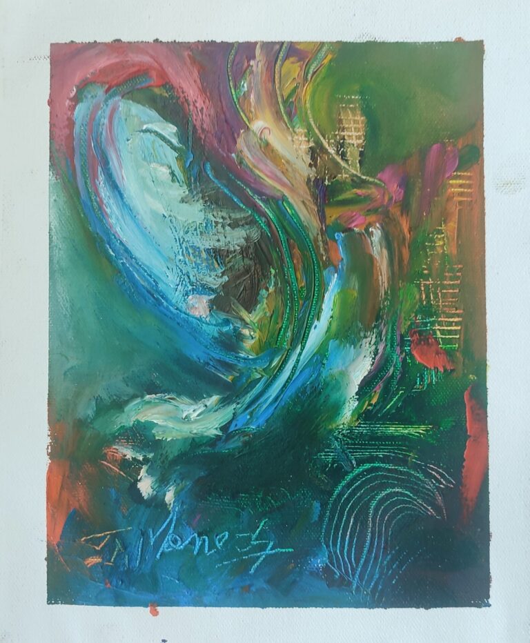 Picturi în ulei pe pânză 15 x 17 cm - iunie 2024 - Set 4 - pictură în ulei pe pânză, Monea Teofil