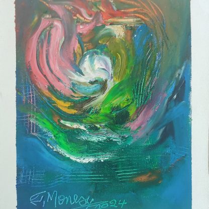 Picturi în ulei pe pânză 15 x 17 cm - iunie 2024 - Set 4 - pictură în ulei pe pânză, Monea Teofil