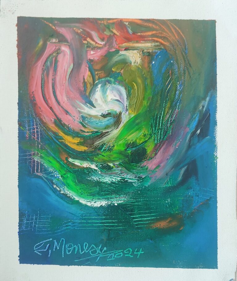 Picturi în ulei pe pânză 15 x 17 cm - iunie 2024 - Set 4 - pictură în ulei pe pânză, Monea Teofil