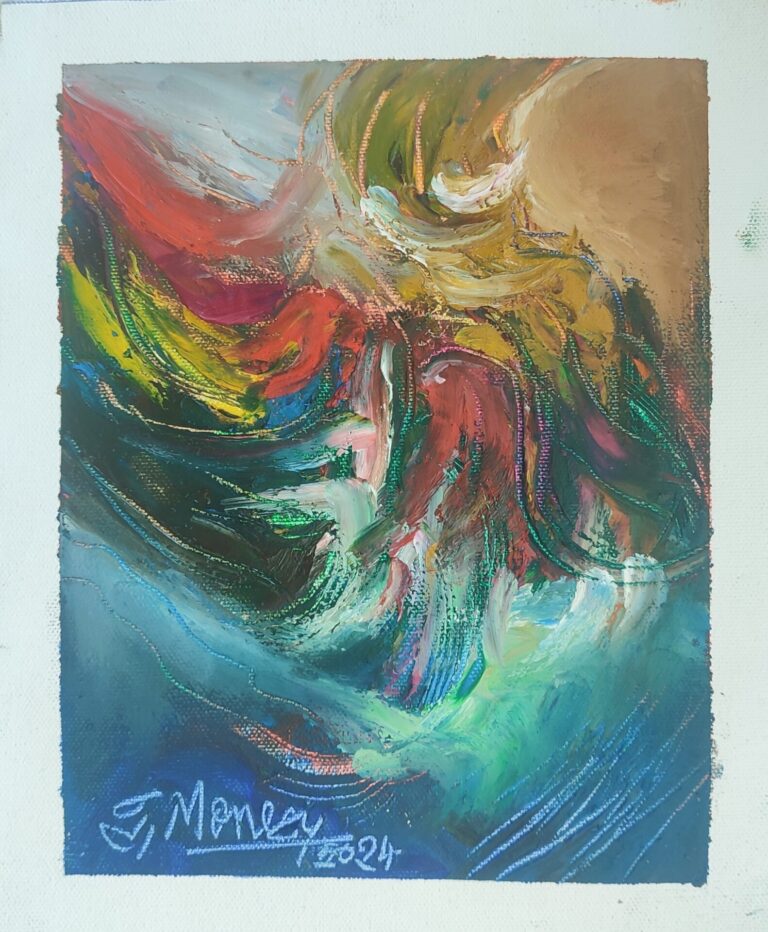 Picturi în ulei pe pânză 15 x 17 cm - iunie 2024 - Set 4 - pictură în ulei pe pânză, Monea Teofil