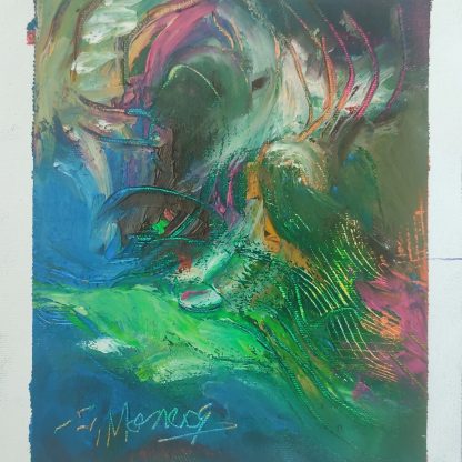 Picturi în ulei pe pânză 15 x 17 cm - iunie 2024 - Set 4 - pictură în ulei pe pânză, Monea Teofil