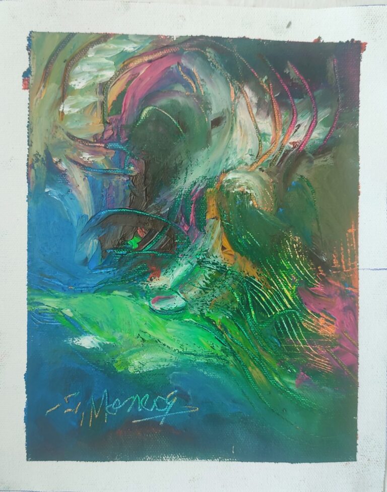Picturi în ulei pe pânză 15 x 17 cm - iunie 2024 - Set 4 - pictură în ulei pe pânză, Monea Teofil