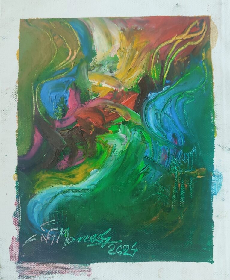 Picturi în ulei pe pânză 15 x 17 cm - iunie 2024 - Set 4 - pictură în ulei pe pânză, Monea Teofil