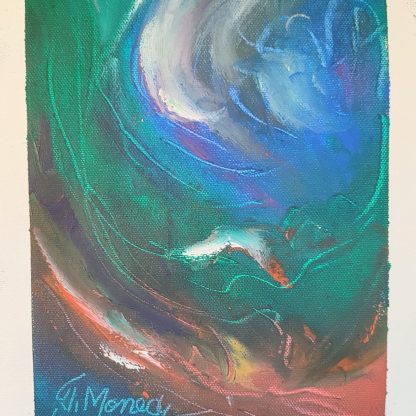 Picturi în ulei pe pânză 15 x 17 cm - iunie 2024 - Set 5 - pictură în ulei pe pânză, Monea Teofil