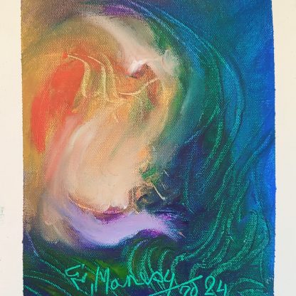 Picturi în ulei pe pânză 15 x 17 cm - iunie 2024 - Set 5 - pictură în ulei pe pânză, Monea Teofil