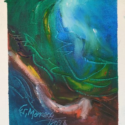 Picturi în ulei pe pânză 15 x 17 cm - iunie 2024 - Set 5 - pictură în ulei pe pânză, Monea Teofil