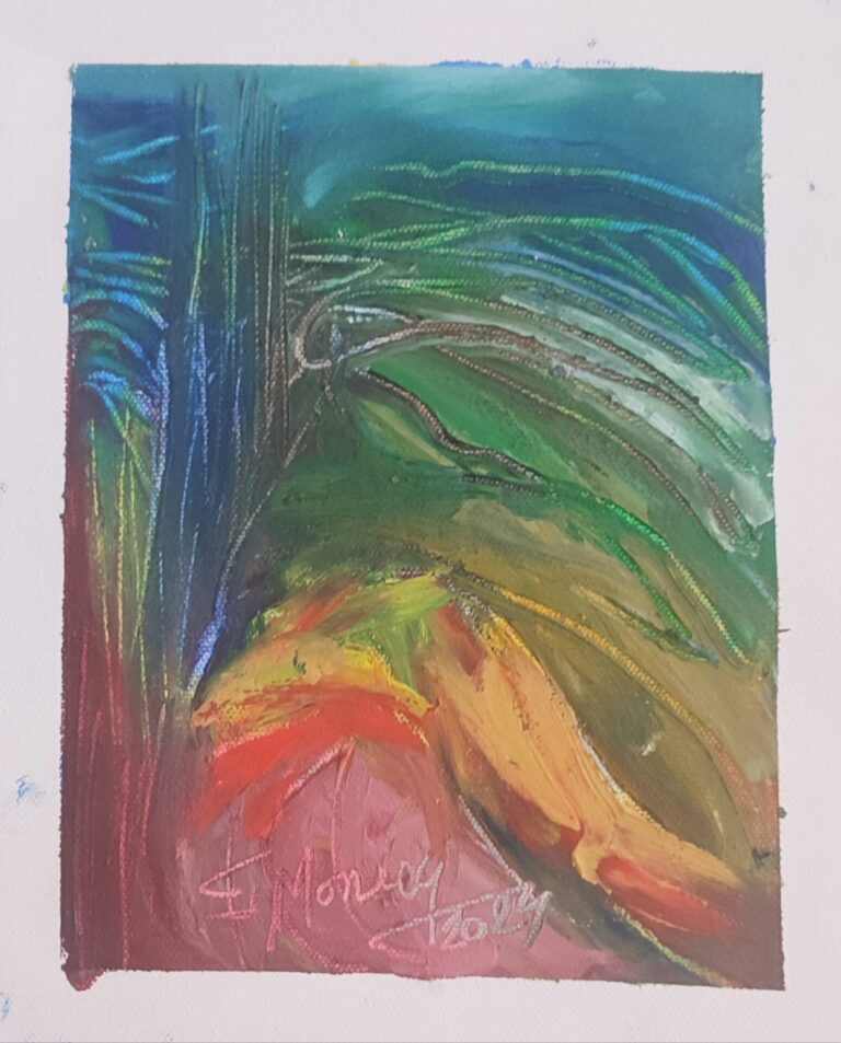 Picturi în ulei pe pânză 15 x 17 cm - iunie 2024 - Set 6 - pictură în ulei pe pânză, Monea Teofil