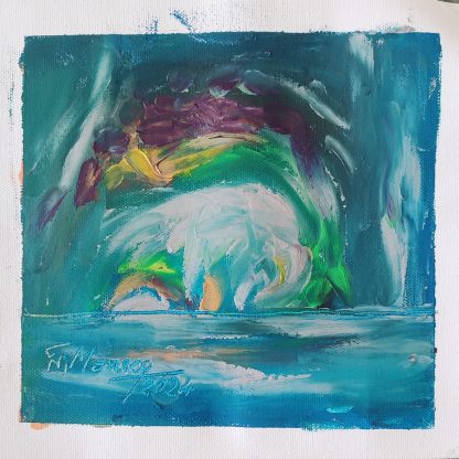 Picturi în ulei pe pânză 15 x 15-17 cm - iunie 2024 - Set 7 - pictură în ulei pe pânză, Monea Teofil