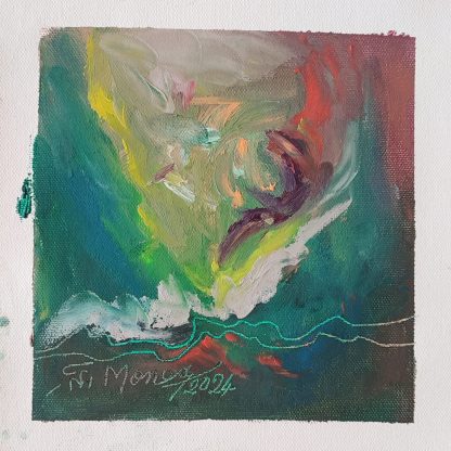 Picturi în ulei pe pânză 15 x 15-17 cm - iunie 2024 - Set 7 - pictură în ulei pe pânză, Monea Teofil