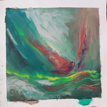 Picturi în ulei pe pânză 15 x 15-17 cm - iunie 2024 - Set 7 - pictură în ulei pe pânză, Monea Teofil