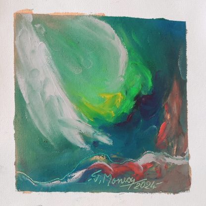 Picturi în ulei pe pânză 15 x 15-17 cm - iunie 2024 - Set 7 - pictură în ulei pe pânză, Monea Teofil