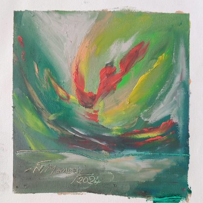Picturi în ulei pe pânză 15 x 15-17 cm - iunie 2024 - Set 7 - pictură în ulei pe pânză, Monea Teofil