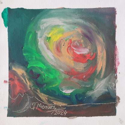 Picturi în ulei pe pânză 15 x 15-17 cm - iunie 2024 - Set 7 - pictură în ulei pe pânză, Monea Teofil