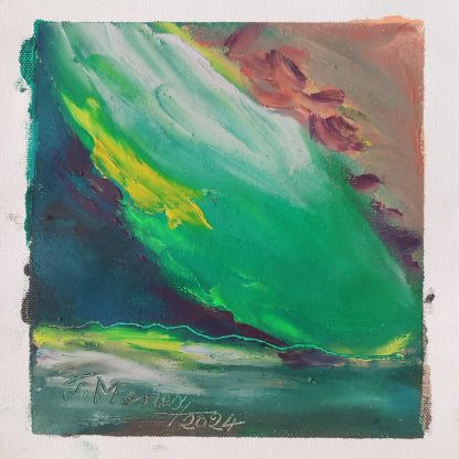 Picturi în ulei pe pânză 15 x 15-17 cm - iunie 2024 - Set 7 - pictură în ulei pe pânză, Monea Teofil