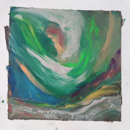 Picturi în ulei pe pânză 15 x 15-17 cm - iunie 2024 - Set 7 - pictură în ulei pe pânză, Monea Teofil