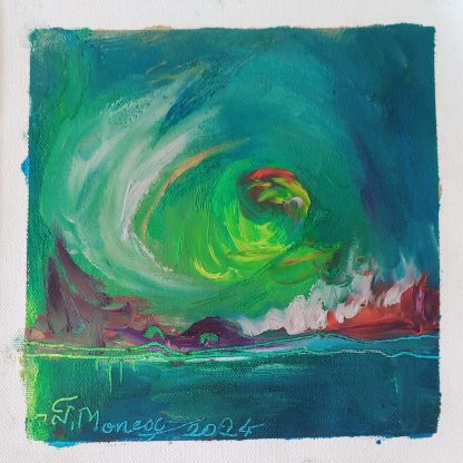 Picturi în ulei pe pânză 15 x 15-17 cm - iunie 2024 - Set 7 - pictură în ulei pe pânză, Monea Teofil