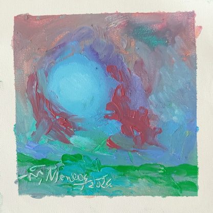Picturi în ulei pe pânză 15 x 15/17 cm - iunie 2024 - Set 8 - pictură în ulei pe pânză, Monea Teofil