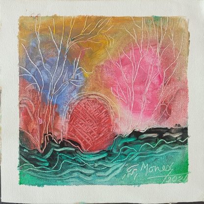 Picturi în ulei pe pânză 15 x 15/17 cm - iunie 2024 - Set 8 - pictură în ulei pe pânză, Monea Teofil