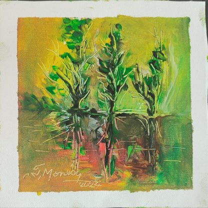 Picturi în ulei pe pânză 15 x 15/17 cm - iunie 2024 - Set 8 - pictură în ulei pe pânză, Monea Teofil